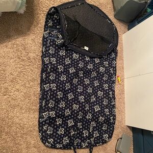 Vera Bradley Full set soft luggage/purse pieces/“Blue Coin” pattern